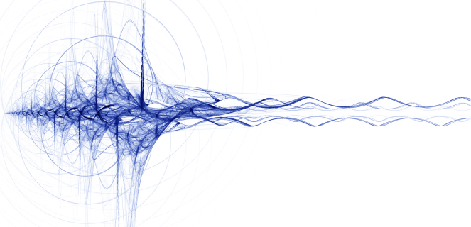 Vibrations shown in a computer generated model, to show neuropathy vibration therapy